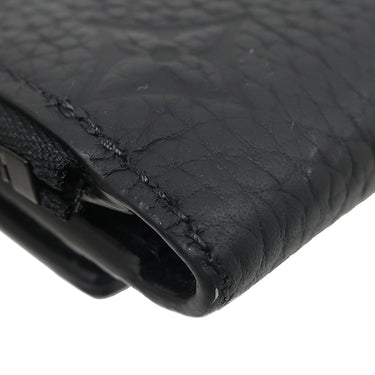 ルイヴィトン LOUIS VUITTON ポルトフォイユ パイロット M82556 ノワール レザー トリヨンレザー 三つ折り財布 ブラック金具 黒 コンパクト財布 小銭入れ