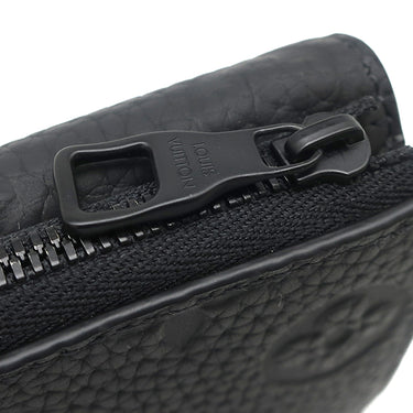 ルイヴィトン LOUIS VUITTON ポルトフォイユ パイロット M82556 ノワール レザー トリヨンレザー 三つ折り財布 ブラック金具 黒 コンパクト財布 小銭入れ