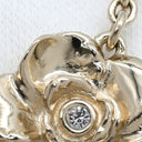 シャネル CHANEL カメリアモチーフ ABE419 ゴールド GP フェイクパール ストラス ネックレス CCマーク チョーカー 花 2024AW シャンパンゴールド