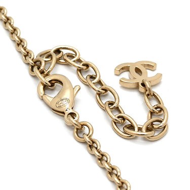 シャネル CHANEL カメリアモチーフ ABE419 ゴールド GP フェイクパール ストラス ネックレス CCマーク チョーカー 花 2024AW シャンパンゴールド