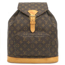ルイヴィトン LOUIS VUITTON モンスリGM M51135 モノグラム モノグラムキャンバス リュック・デイパック ゴールド金具 茶 バックパック