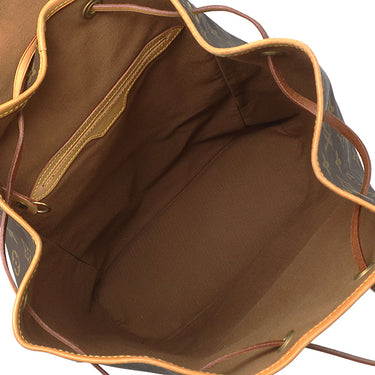 ルイヴィトン LOUIS VUITTON モンスリGM M51135 モノグラム モノグラムキャンバス リュック・デイパック ゴールド金具 茶 バックパック