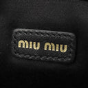 ミュウミュウ MIU MIU マイクロバッグ チャーム 5NR036 ブラック レザー バッグチャーム ゴールド金具 黒 カバンモチーフ