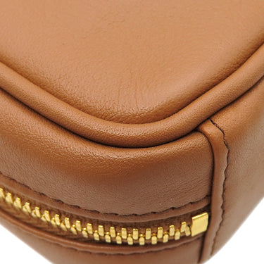 ミュウミュウ MIU MIU マイクロバッグ チャーム 5NR036 コニャック レザー バッグチャーム ゴールド金具 茶 カバンモチーフ