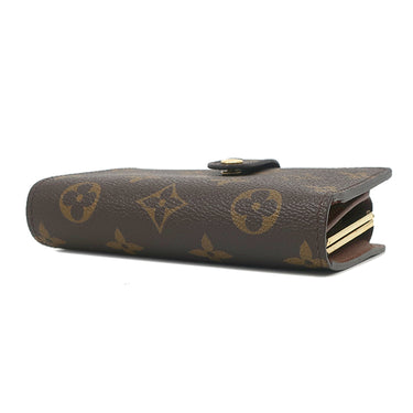 ルイヴィトン LOUIS VUITTON ポルトフォイユ ヴィエノワ M61674 モノグラム モノグラムキャンバス 二つ折り財布 ゴールド金具 がま口 イニシャル刻印有り