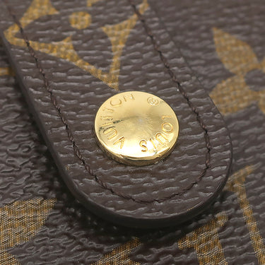ルイヴィトン LOUIS VUITTON ポルトフォイユ ヴィエノワ M61674 モノグラム モノグラムキャンバス 二つ折り財布 ゴールド金具 がま口 イニシャル刻印有り