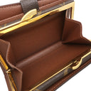 ルイヴィトン LOUIS VUITTON ポルトフォイユ ヴィエノワ M61674 モノグラム モノグラムキャンバス 二つ折り財布 ゴールド金具 がま口 イニシャル刻印有り