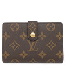 ルイヴィトン LOUIS VUITTON ポルトフォイユ ヴィエノワ M61674 モノグラム モノグラムキャンバス 二つ折り財布 ゴールド金具 がま口 イニシャル入り
