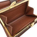 ルイヴィトン LOUIS VUITTON ポルトフォイユ ヴィエノワ M61674 モノグラム モノグラムキャンバス 二つ折り財布 ゴールド金具 がま口 イニシャル入り