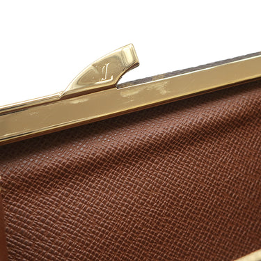 ルイヴィトン LOUIS VUITTON ポルトフォイユ ヴィエノワ M61674 モノグラム モノグラムキャンバス 二つ折り財布 ゴールド金具 がま口 イニシャル入り