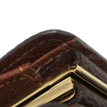 ルイヴィトン LOUIS VUITTON ポルトフォイユ ヴィエノワ M61674 モノグラム モノグラムキャンバス 二つ折り財布 ゴールド金具 がま口 イニシャル入り