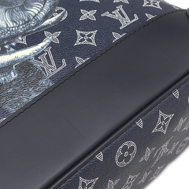 ルイヴィトン LOUIS VUITTON スティーマー バックパック M54126 アンクル レザー モノグラムサバンナキャンバス リュック・デイパック シルバー金具 チャップマンブラザーズ