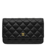 シャネル CHANEL マトラッセ チェーンウォレット ブラック キャビアスキン チェーンウォレット ゴールド金具