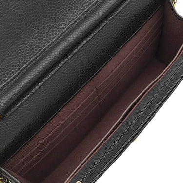 シャネル CHANEL マトラッセ チェーンウォレット ブラック キャビアスキン チェーンウォレット ゴールド金具