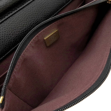 シャネル CHANEL マトラッセ チェーンウォレット ブラック キャビアスキン チェーンウォレット ゴールド金具