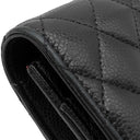 シャネル CHANEL マトラッセ チェーンウォレット ブラック キャビアスキン チェーンウォレット ゴールド金具