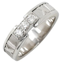 ティファニー Tiffany & Co アトラス 3Pダイヤ ホワイトゴールド K18WG ダイヤモンド リング 指輪 T&Co. 18K 750 WG 10号
