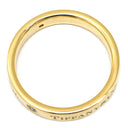 ティファニー Tiffany & Co フラットバンド 3Pダイヤ イエローゴールド K18YG リング 指輪 T&Co. 18K 750 YG ロゴ 15号