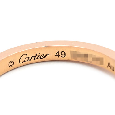 カルティエ Cartier バレリーナ カーブ ダイヤ B4098600 ピンクゴールド K18PG ダイヤモンド #49(JP9) リング 指輪 3Pダイヤ 18K 750PG 8.5号