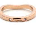 カルティエ Cartier バレリーナ カーブ ダイヤ B4098600 ピンクゴールド K18PG ダイヤモンド #46(JP6) リング 指輪 3Pダイヤ 18K 750PG 6号
