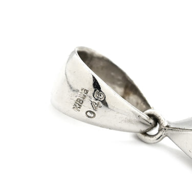 ノンブランド NON BRAND アクアマリン 0.46ct ブルー×ホワイトゴールド K18WG アクアマリン ペンダントトップ Au750 18K 18金 WG 幾何学デザイン ひし形