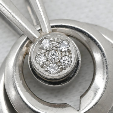 ウォルサム WALTHAM ダイヤモンド スウィング プラチナシルバー Pt950 ダイヤモンド ペンダントトップ プラチナ Pt950 スイング パヴェ 2重 2連 サークル