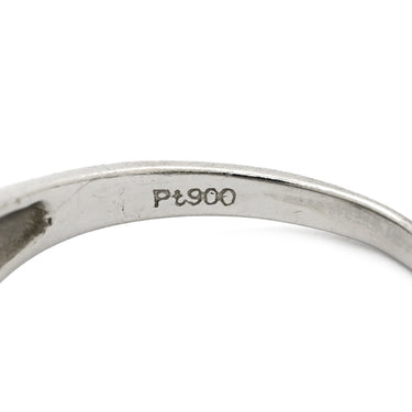 ノンブランド NON BRAND ダイヤモンド プラチナシルバー Pt900 ダイヤモンド リング 指輪 プラチナ Pt900 花 フラワーモチーフ クラスター 14号