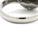 ノンブランド NON BRAND ブラックオパール ダイヤモンド ブラック×プラチナシルバー Pt900 ブラックオパール ダイヤモンド リング 指輪 プラチナ Pt900 遊色 プレイオブカラー オーバル 12号