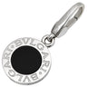 ブルガリ BVLGARI ブルガリブルガリ ブラック×ホワイトゴールド K18WG オニキス ペンダントトップ 黒 オニキス 18K WG チャーム