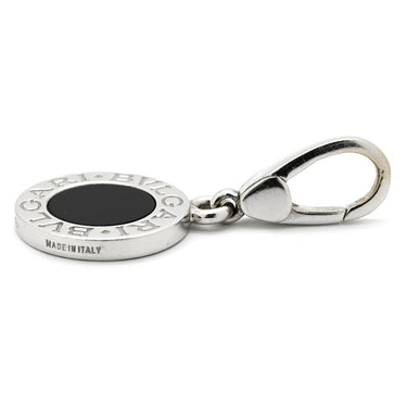 ブルガリ BVLGARI ブルガリブルガリ ブラック×ホワイトゴールド K18WG オニキス ペンダントトップ 黒 オニキス 18K WG チャーム