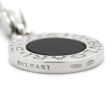 ブルガリ BVLGARI ブルガリブルガリ ブラック×ホワイトゴールド K18WG オニキス ペンダントトップ 黒 オニキス 18K WG チャーム