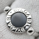 ブルガリ BVLGARI ブルガリブルガリ フリップ AN850723 ホワイトゴールド K18WG ダイヤモンド オニキス リング 指輪 Au750 18K ダイヤ オニキス 4号