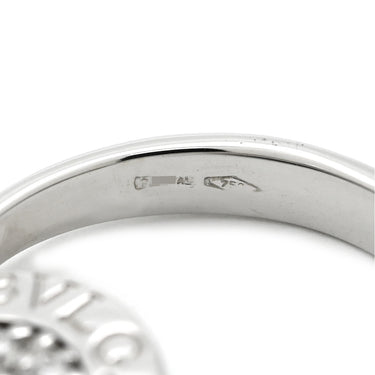 ブルガリ BVLGARI ブルガリブルガリ フリップ AN850723 ホワイトゴールド K18WG ダイヤモンド オニキス リング 指輪 Au750 18K ダイヤ オニキス 4号