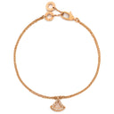 ブルガリ BVLGARI ディーヴァ ドリーム ダイヤモンド BR858254 ピンクゴールド K18PG ダイヤモンド #ML ブレスレット Wチェーン Au750 18K 36Pダイヤ