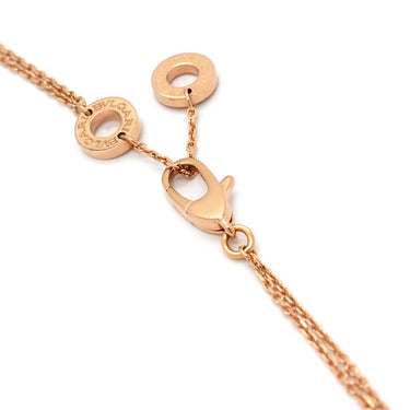ブルガリ BVLGARI ディーヴァ ドリーム ダイヤモンド BR858254 ピンクゴールド K18PG ダイヤモンド #ML ブレスレット Wチェーン Au750 18K 36Pダイヤ