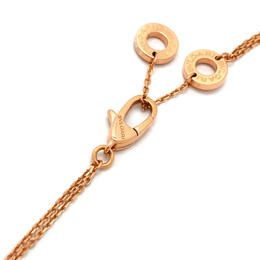 ブルガリ BVLGARI ディーヴァ ドリーム ダイヤモンド BR858254 ピンクゴールド K18PG ダイヤモンド #ML ブレスレット Wチェーン Au750 18K 36Pダイヤ