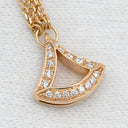 ブルガリ BVLGARI ディーヴァ ドリーム ダイヤモンド BR858254 ピンクゴールド K18PG ダイヤモンド #ML ブレスレット Wチェーン Au750 18K 36Pダイヤ