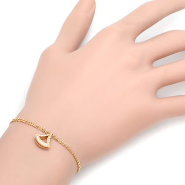 ブルガリ BVLGARI ディーヴァ ドリーム ダイヤモンド BR858254 ピンクゴールド K18PG ダイヤモンド #ML ブレスレット Wチェーン Au750 18K 36Pダイヤ