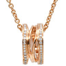 ブルガリ BVLGARI ビーゼロワン レジェンド ダイヤネックレス ピンクゴールド K18PG ダイヤモンド ネックレス B-zero1 ペンダント 18K 750PG