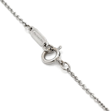 ティファニー Tiffany & Co ビクトリア ラウンドキー ダイヤ ペンダント プラチナシルバー Pt950 ダイヤモンド K18WG (チェーン) ネックレス プラチナ 950 750WG 鍵モチーフ