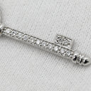ティファニー Tiffany & Co ビクトリア ラウンドキー ダイヤ ペンダント プラチナシルバー Pt950 ダイヤモンド K18WG (チェーン) ネックレス プラチナ 950 750WG 鍵モチーフ