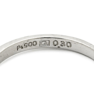 セイコー SEIKO ソリティア ダイヤモンド プラチナシルバー Pt900 ダイヤモンド リング 指輪 プラチナ Pt900 6本立爪 ツバメ刻印 エンゲージ ブライダル 15号