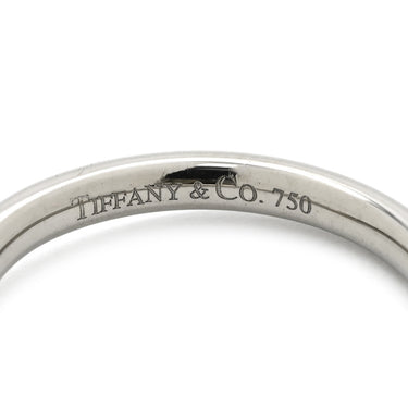 ティファニー Tiffany & Co カーブドバンド ダイヤ ホワイトゴールド K18WG ダイヤモンド リング 指輪 T＆Co. 三粒 3P エルサペレッティ 9号