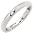 ティファニー Tiffany & Co バンドリング ダイヤ プラチナシルバー Pt950 ダイヤモンド リング 指輪 T＆Co. プラチナ 1P 一粒 エルサペレッティ 6.5号