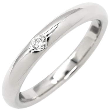 ティファニー Tiffany & Co バンドリング ダイヤ プラチナシルバー Pt950 ダイヤモンド リング 指輪 T＆Co. プラチナ 1P 一粒 エルサペレッティ 6.5号