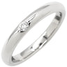 ティファニー Tiffany & Co バンドリング ダイヤ プラチナシルバー Pt950 ダイヤモンド リング 指輪 T＆Co. プラチナ 1P 一粒 エルサペレッティ 6.5号
