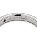 ティファニー Tiffany & Co バンドリング ダイヤ プラチナシルバー Pt950 ダイヤモンド リング 指輪 T＆Co. プラチナ 1P 一粒 エルサペレッティ 6.5号