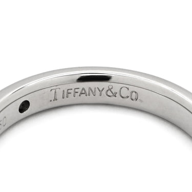 ティファニー Tiffany & Co バンドリング ダイヤ プラチナシルバー Pt950 ダイヤモンド リング 指輪 T＆Co. プラチナ 1P 一粒 エルサペレッティ 6.5号