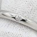 ティファニー Tiffany & Co バンドリング ダイヤ プラチナシルバー Pt950 ダイヤモンド リング 指輪 T＆Co. プラチナ 1P 一粒 エルサペレッティ 6.5号