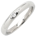 ティファニー Tiffany & Co バンドリング ダイヤ プラチナシルバー Pt950 ダイヤモンド リング 指輪 T＆Co. 一粒 1P エルサペレッティ 8号
